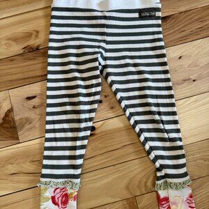 Matilda Jane Serendipity Salt and Pepper Ribbed Leggings